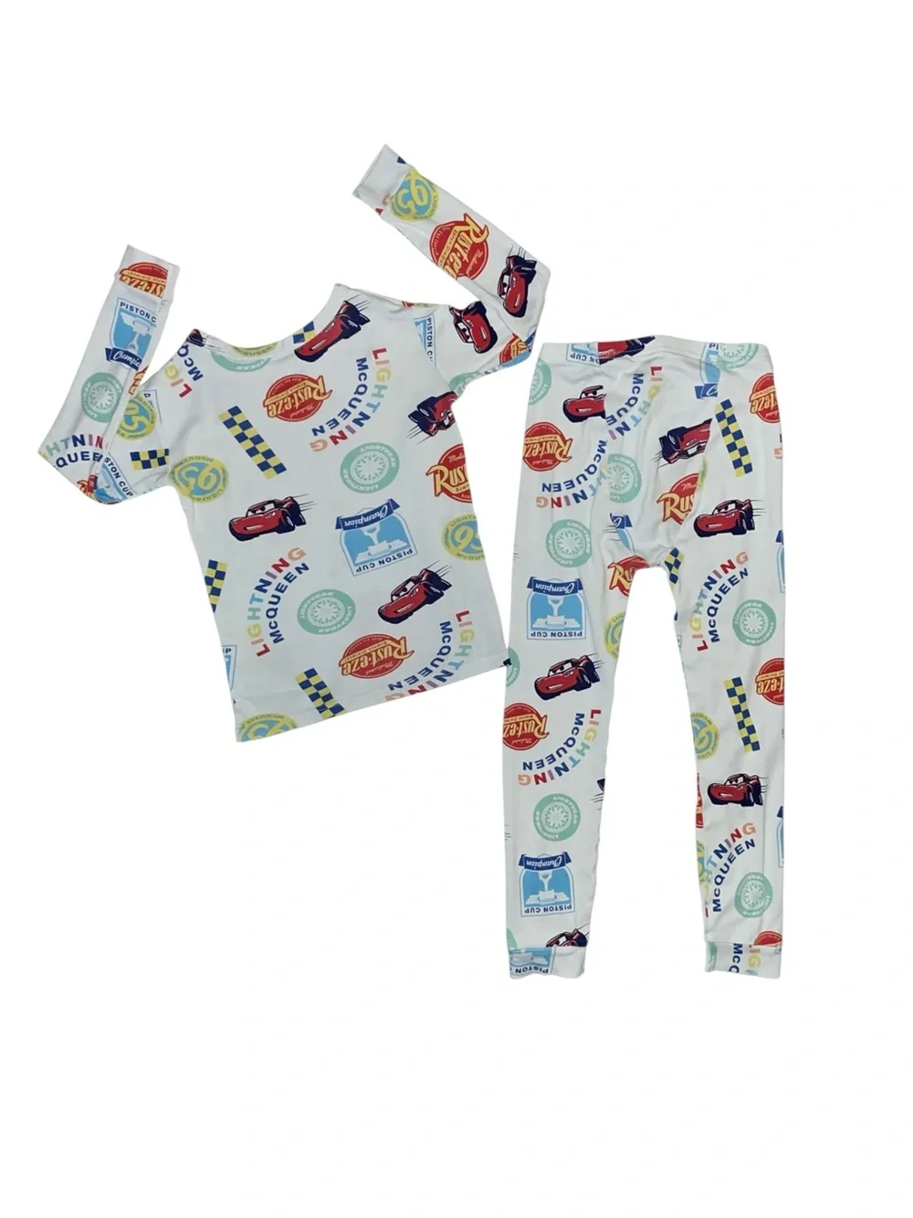 Baby Gap Pixar Cars Print Pajama Set Size 6 organic cotton